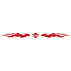 Pare soleil flaming nissan