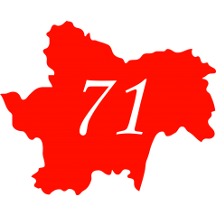 Sticker Saone et Loire