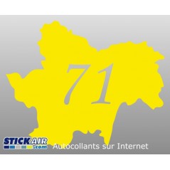 Sticker Saone et Loire