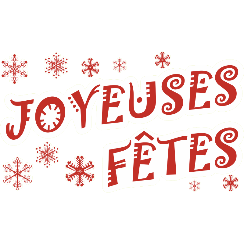 Kit  déco pour vitrines de Noël 1