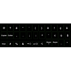 Touches pour clavier noir