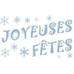 Kit déco pour vitrines de Noël 2