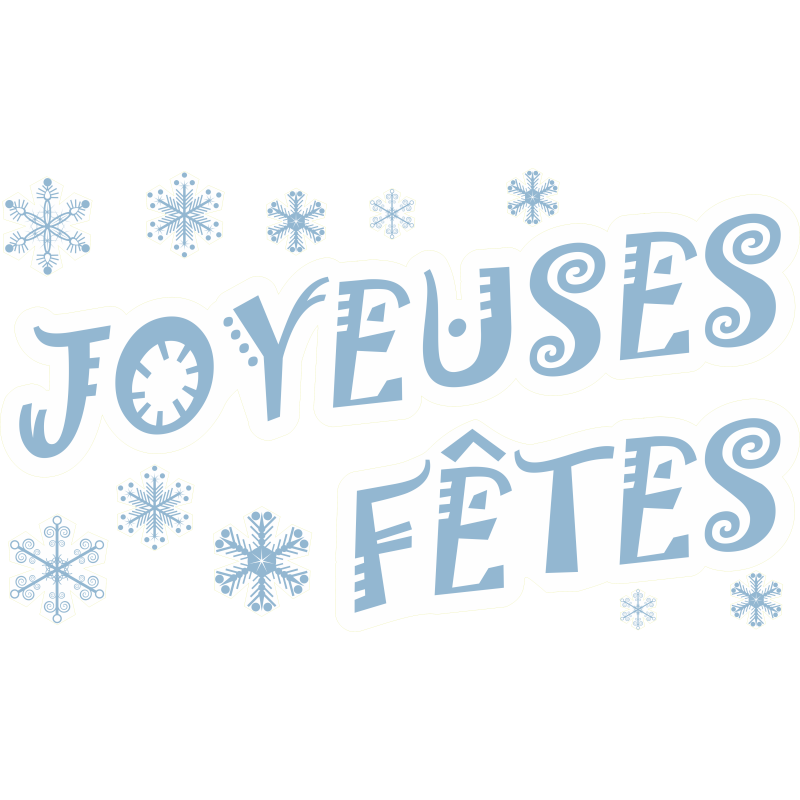 Kit déco pour vitrines de Noël 2