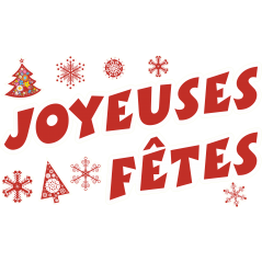 Kit  deco pour vitrines de Noël