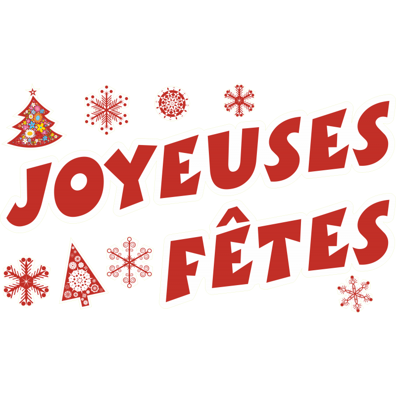 Kit  deco pour vitrines de Noël
