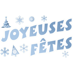 Kit  deco pour vitrines de Noël 5