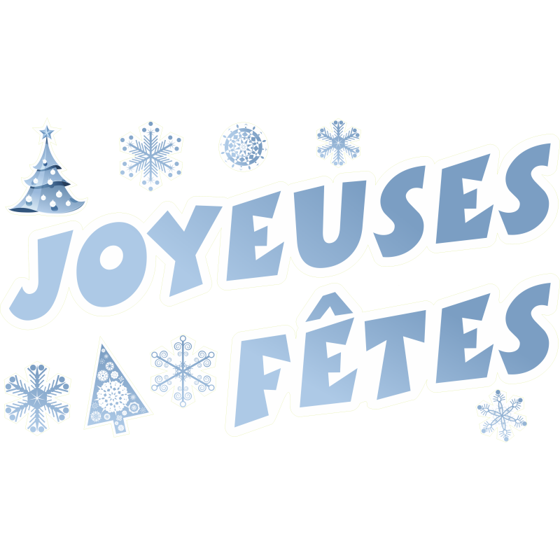Kit  deco pour vitrines de Noël 5