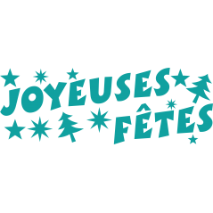 Kit deco pour vitrines de Noël