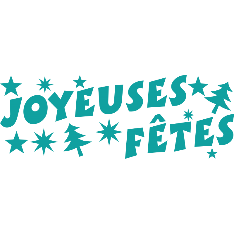 Kit deco pour vitrines de Noël