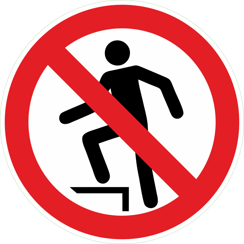 Interdiction de monter