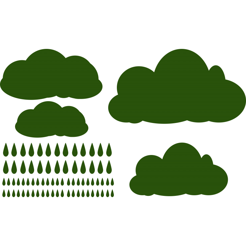 Planche nuages et pluie