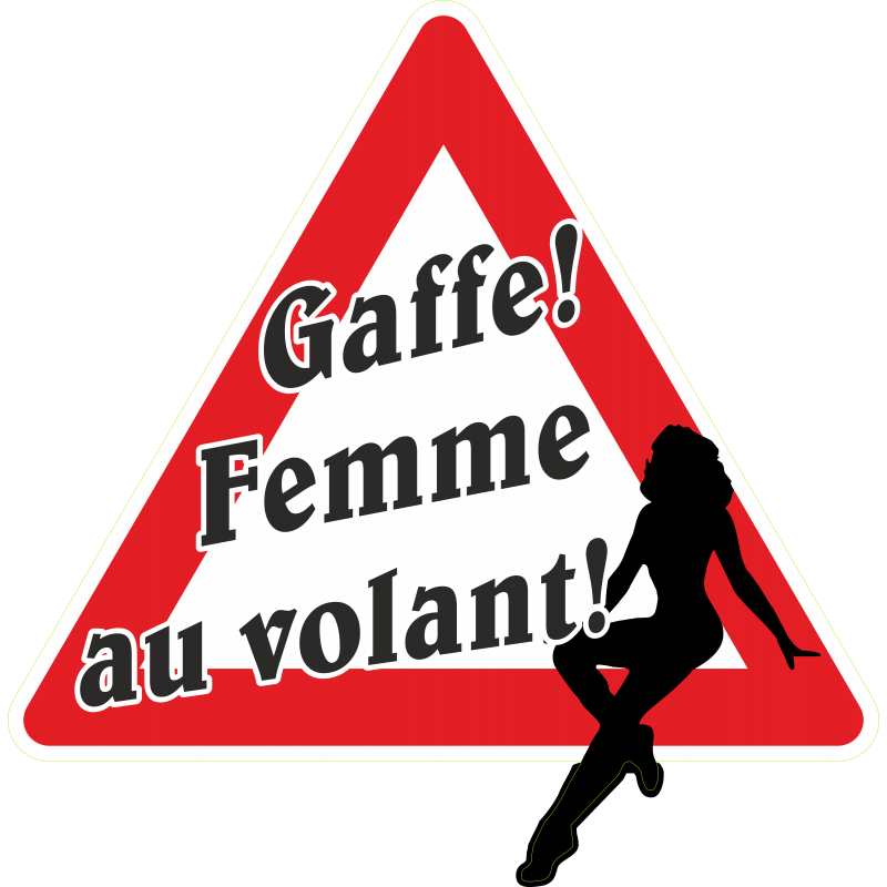 Attention femme au volant
