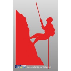 Grimpeur en rappel